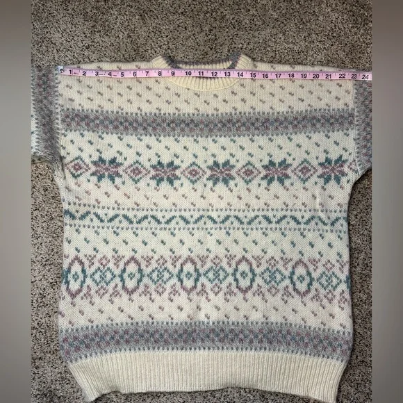 Vintage Eddie Bauer women’s wool crewneck sweater, size L - Picture 4 of 11